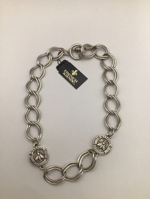 French Kande Cezanne Necklace Silver New pre-owned MS2357-Z