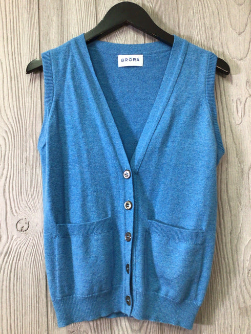 Brora Vest Scottish Cashmere Size Medium pre-owned