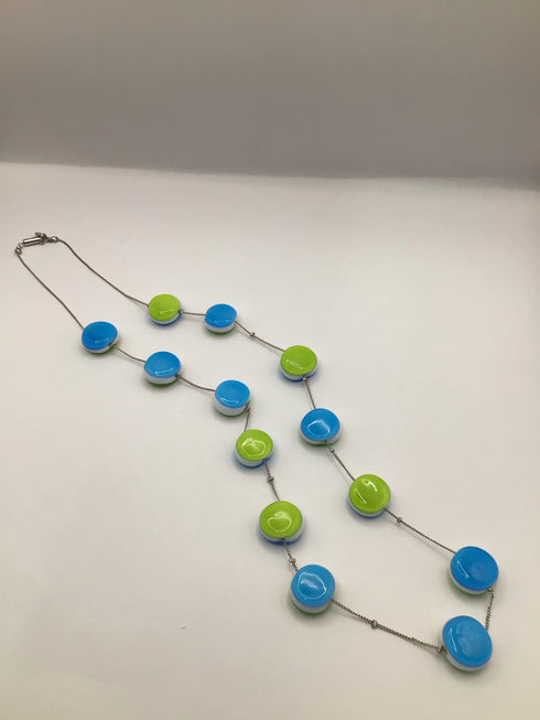 Blue-Green Marano Glass Necklace