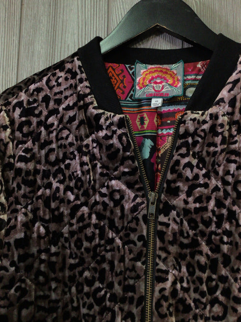 Johnny Was Quilted Bomber Jacket Size X-Small