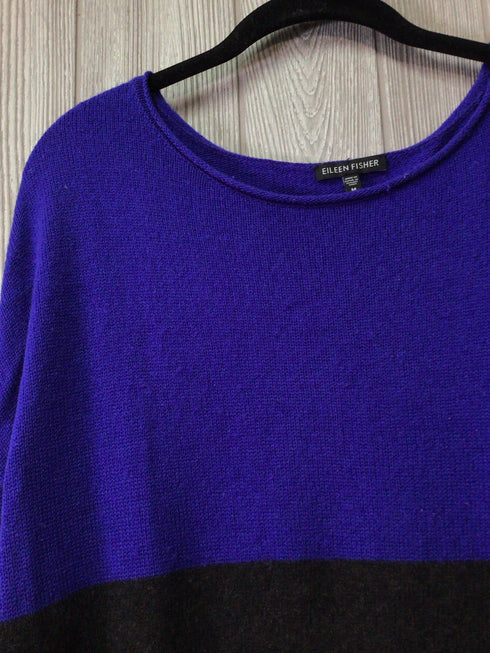 Eileen Fisher Sweater Yak-wool bl Size Medium