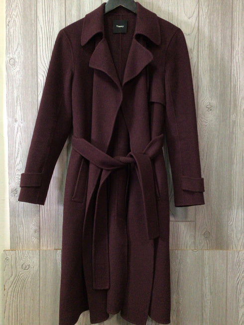 Theory wool-cashmere Felt Coat Size Petite