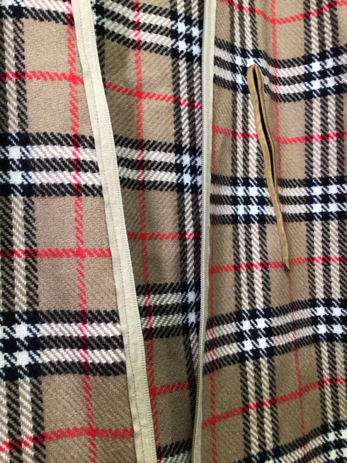 Burberry Vintage Wool Plaid Zip Out lining