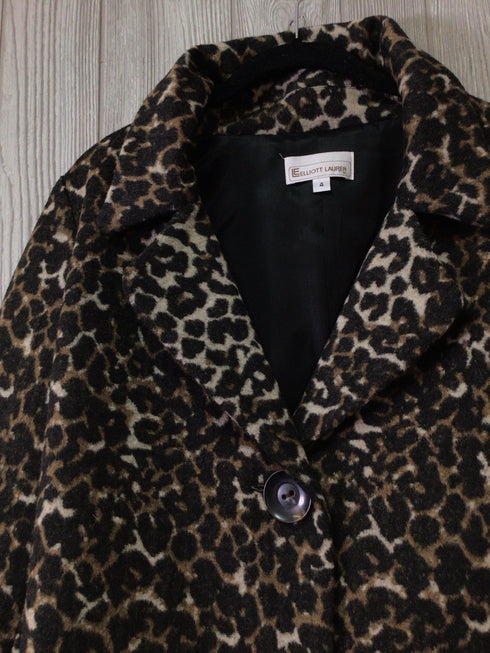 Elliott Lauren Faux Fur Coat Size 4