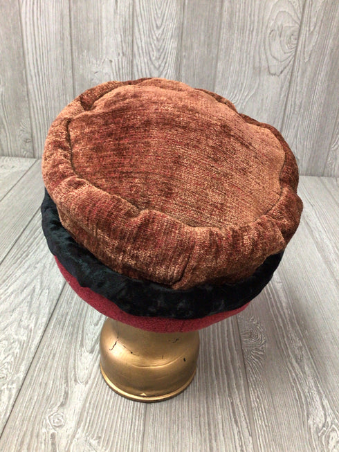Chenille + velvet Hat