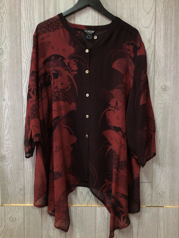 Citron Tunic Silk Size 1X