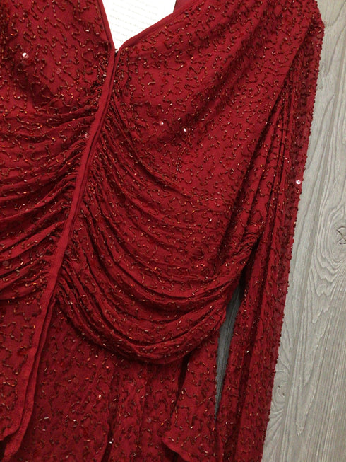 Marina Silk Beaded Top Size 12 new