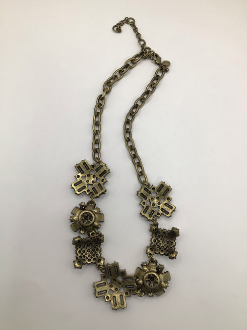 J Crew Crystal Cluster Statement Necklace