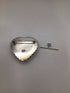 CII Silver Heart Pendant Ball edge Pin Mexico
