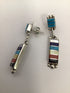 Artisans Silver Drop Inlay Earrings