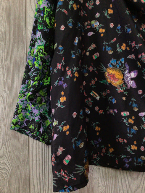 Anntain One Size Silk Print Top