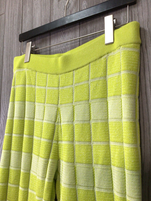 Striped & Solid Knit Pants Size Medium