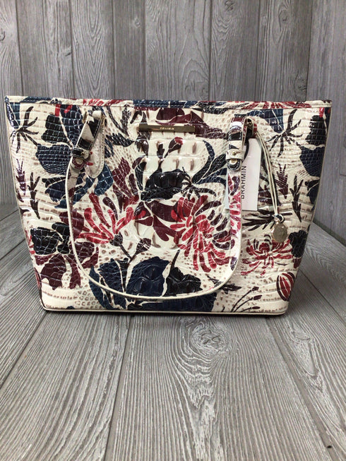 Brahmin Medium Asher Extravaganza Melbourne Leather Tote Pre-owned