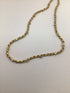 14k Gold + Diamond Rope Necklace 14" Estate Pre-owned