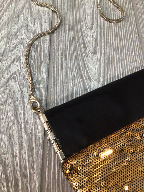 Kate Spade Copper sequin clutch Purse