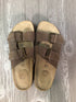 Cushionaire Guru Platform Footbed Sandals Size 8.5