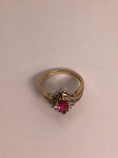 10k Gold Ruby Ring Estate