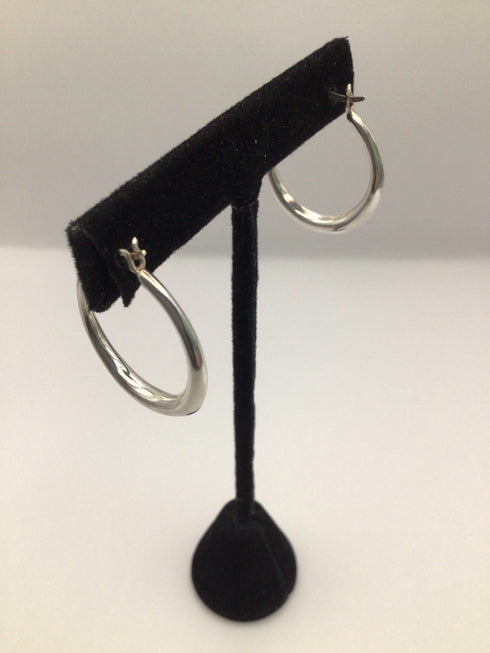 Sterling Graduated Hoop Earrings