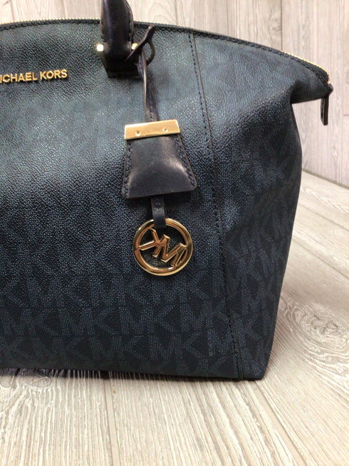 Michael Kors Blue Satchel Leather Purse