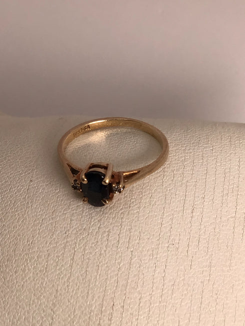 10k Gold Sapphire Ring Estate