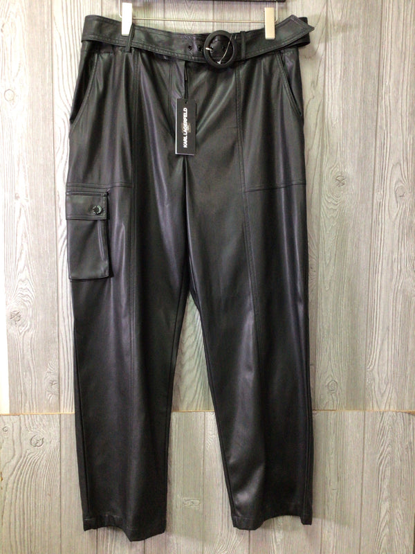 Karl Lagerfeld Pants faux-leather Size 16 New