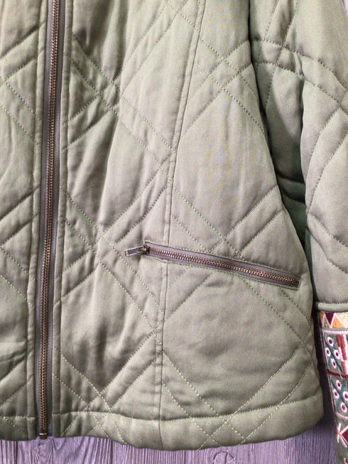 Johnny Was quilted Jacket Size Small