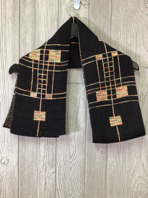 Fern Wayne Fiber Art Knit Scarf Vintage