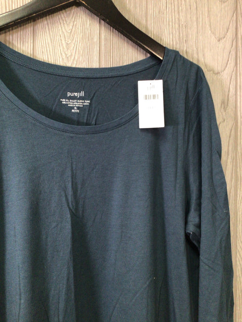 J Jill Ballet Sleeve Tunic T-shirt Size X-Large-Petite New
