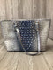 Brahmin Medium Asher Bellbottom Blue Ombre Melbourne Leather Tote Pre-owned