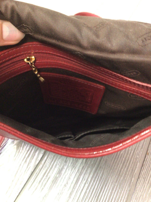Coach flap with buckle 9592 Leather Vintage crossbody