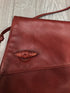 Handmade Leather Red Crossbody