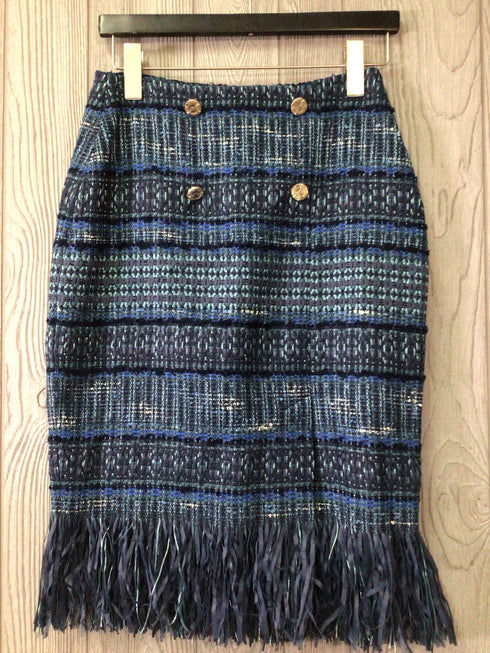 Karen Millen Weave Skirt Size 4 Fringe