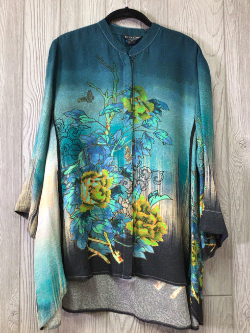 Citron Blouse Tummy Tuck Size 1X
