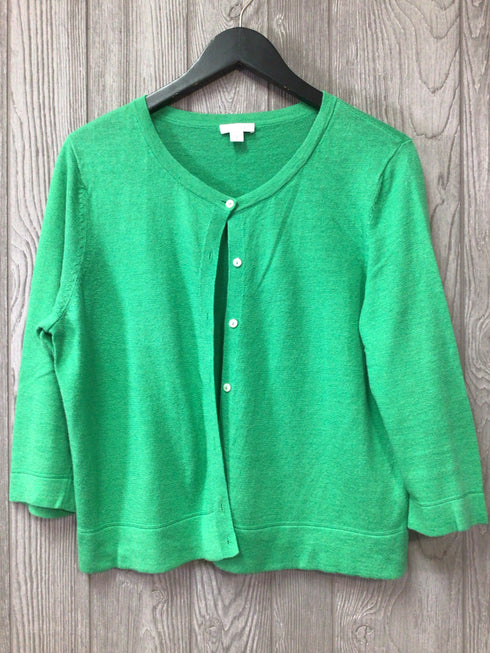 J Jill Cardigan Linen-cotton Size Medium