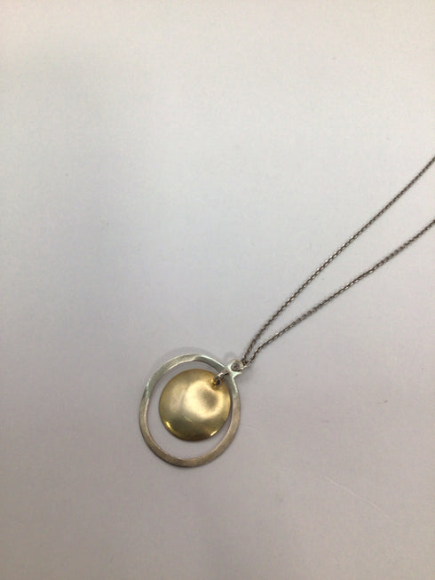 Gold & Silver pendant Necklace