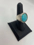 John Hardy Pauli Silver + Turquoise Hammered Signet Ring