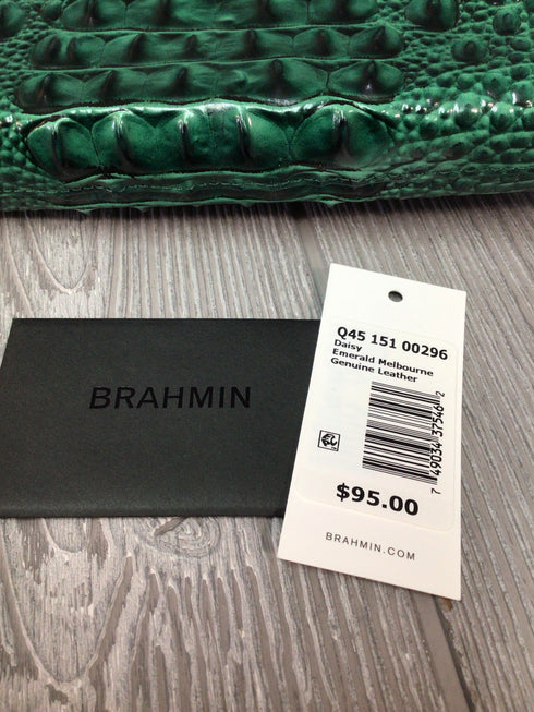 Brahmin Emerald Melbourne Leather Wristlet
