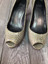 Stuart Weitzman Logo Plainfield Cloud Crystal Snake Pumps Size 7.5