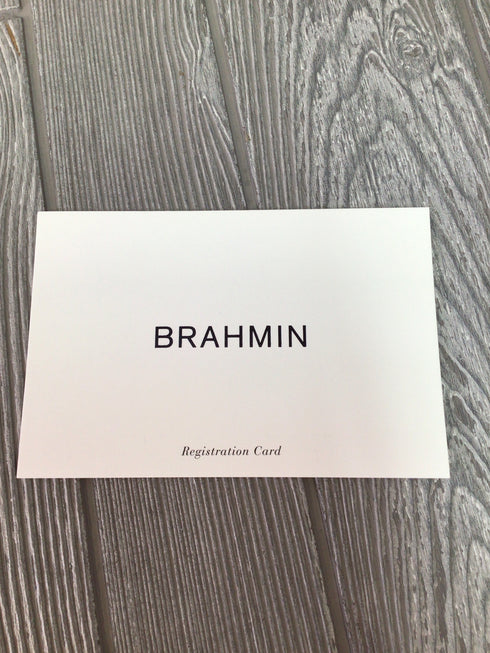 Brahmin Fiora Navy Meadowport Leather Purse