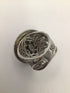 Silver Filigree Flower Ring sz 7