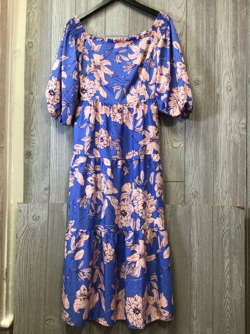 Eliza J Dress Tiered Midi Size 8