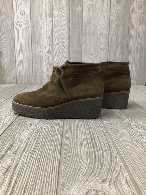 Aquatalia Platform Suede Desert Boots Size 7.5