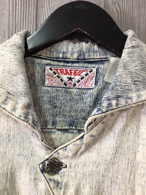 Traffic Bleach dyed Acid Washed Jacket Size Medium