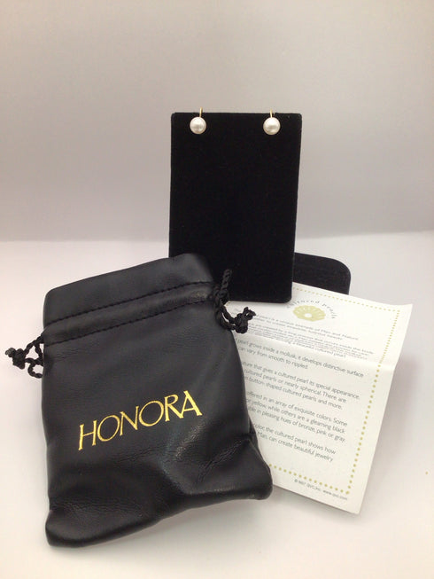 Honora 14k Gold Pearl Drop Earrings