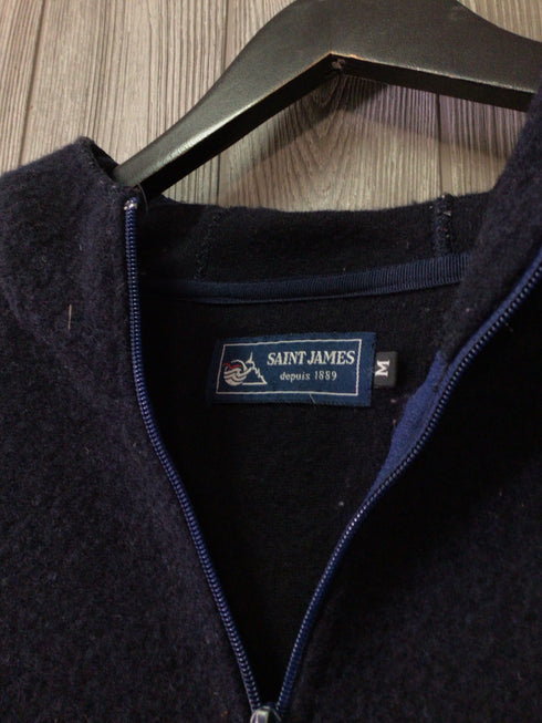 Saint James Jacket Boiled Wool hooded Size Medium