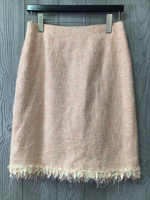 Teri Jon Skirt Suit Weave Fringe Size 6