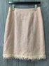 Teri Jon Skirt Suit Weave Fringe Size 6