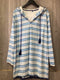 Cabana Life Rosebay Hooded Pullover Coverup Size X-Large