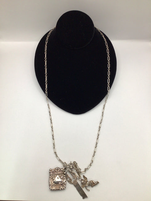 Angel + Prayer Box Pendant Necklace