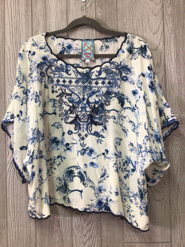Johnny Was Silk Top Size Large